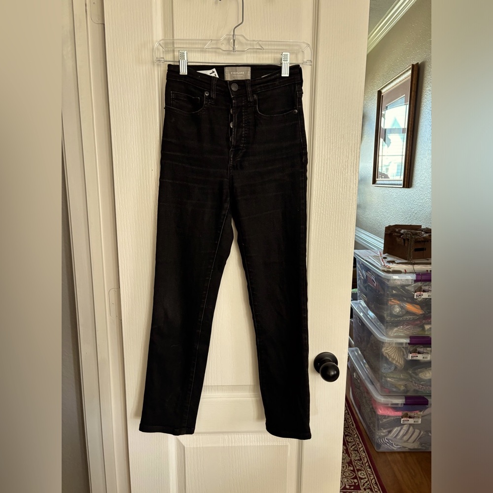 Everlane. Size 24 ankle. High-rise slim straight jeans. Brand new condition.